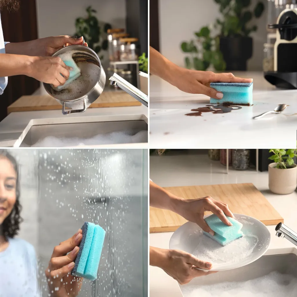 Sfungjer gërryes me enzima Vileda Pro Clean, 3 copë - 15