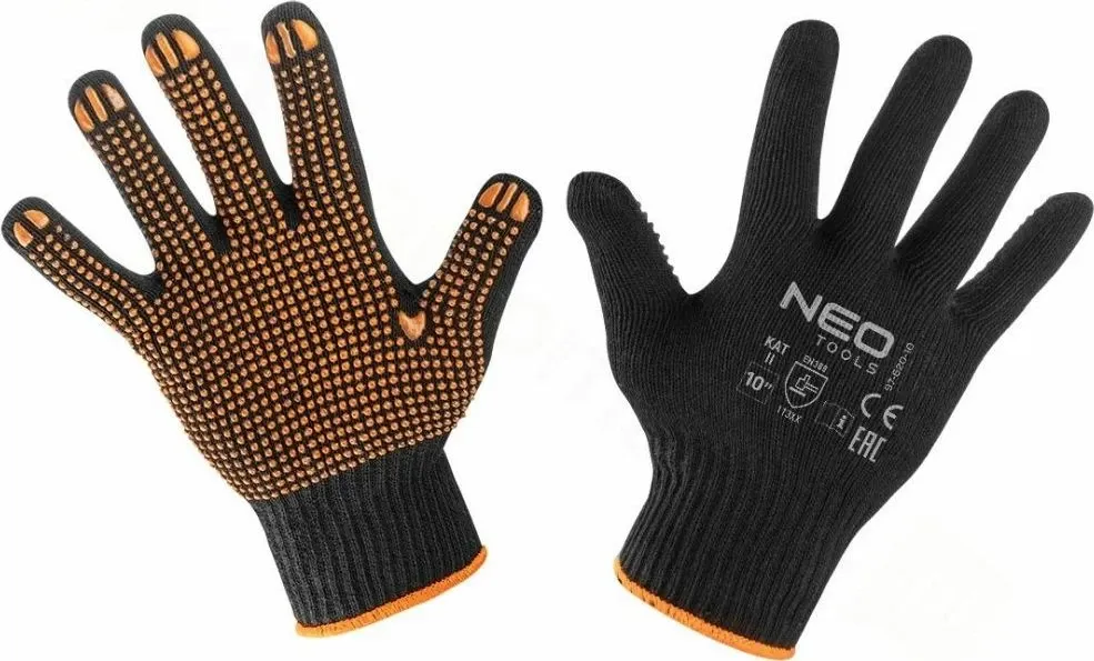 Dorëza pune Neo 113XX (97-620-10), madhësia 10\" (XL), portokalli/zezë, 1 palë - 1
