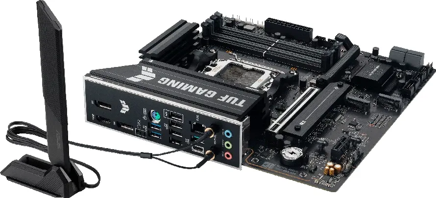 Pllakë amë ASUS TUF Gaming B850M-E WIFI, AM5, mATX, DDR5 4xDIMM, 3x M.2, 4x SATA, PCIe 5.0, 2.5GbE, WiFi 6E, Bluetooth 5.3 - 6