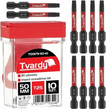 Bit impakt Torx Tvardy T00179-50-10 T25 50mm S2, set 10 copë