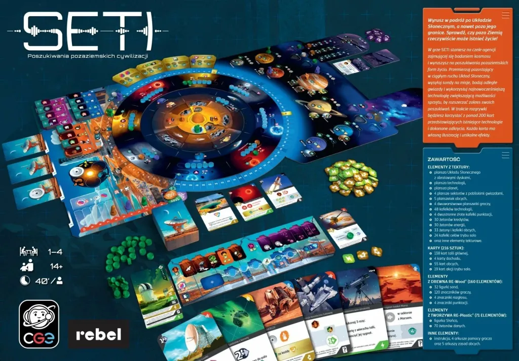 Lojë tavoline Rebel SETI: Search for Extraterrestrial Civilizations, 1-4 lojtarë, 14+ - 2