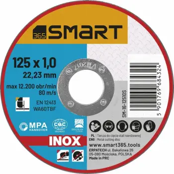 Disk prerës për inox Smart SM-16-12510S 125x1.0mm