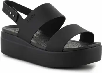 Sandale për Femra Crocs Brooklyn Low Wedge W, të zeza [Madhësia: 36 - 37]