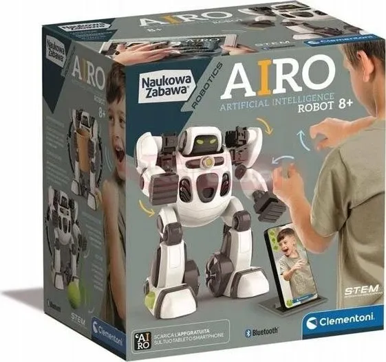 Robot interaktiv Clementoni AIRO 50819, AI, kontroll me aplikacion, komandim me zë dhe gjeste, 8+, shumëngjyrësh - 1