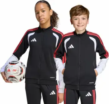 Duks për fëmijë adidas, zi, bardhë, kuqe [Madhësia: 128 cm]