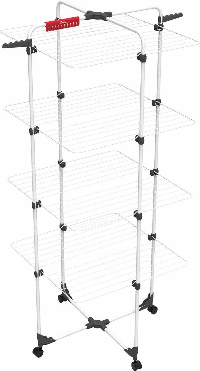 Tharëse rrobash Vileda Mixer 4 157237, 40 m, vertikale, 71x71x169 cm, e bardhë - 1
