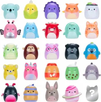 Figurina koleksionuese Squish-a-longs Squishmallow Series 3, 3 cm, set 25 copë