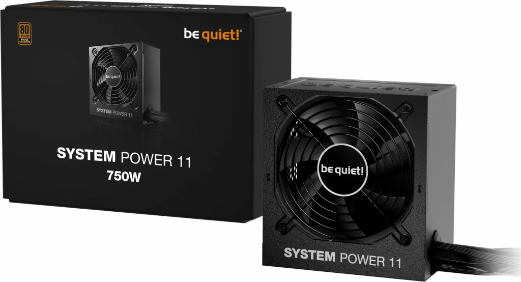 Furnizues rryme (PSU) be quiet! System Power 11 BP012EU 750W ATX 3.1 80 Plus Bronze, e zezë - 2