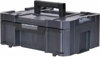 Kuti veglash Stanley TSTAK III FMST1-71968, modulare, sirtar, 6 kompartimente, 44 x 31.4 x 17.6 cm, e zezë