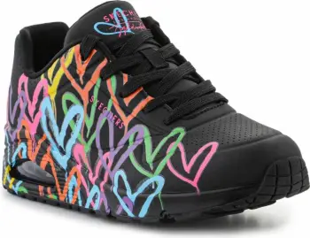 Atlete për femra Skechers, të zeza dhe me ngjyra [Madhësia: 36.5]