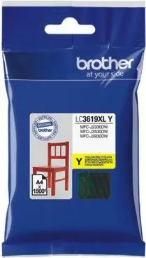 Kartrixh boje Brother LC-3619XLY 1500 faqe, e verdhë