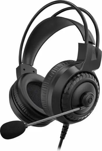 Kufje gaming Kruger&Matz Warrior GH-10 (KM0674), 7.1 virtuale, me mikrofon, over-ear, të zeza