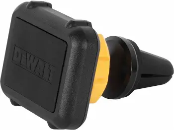 Mbajtës celulari magnetik Dewalt DXMA204 për grilë ventilimi, me 2 pllaka metalike, i zi