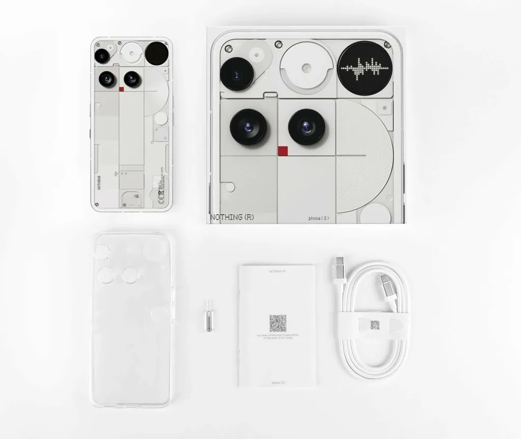 Celular Nothing Phone 3 5G, 12GB RAM, 256GB, bardhë - 2