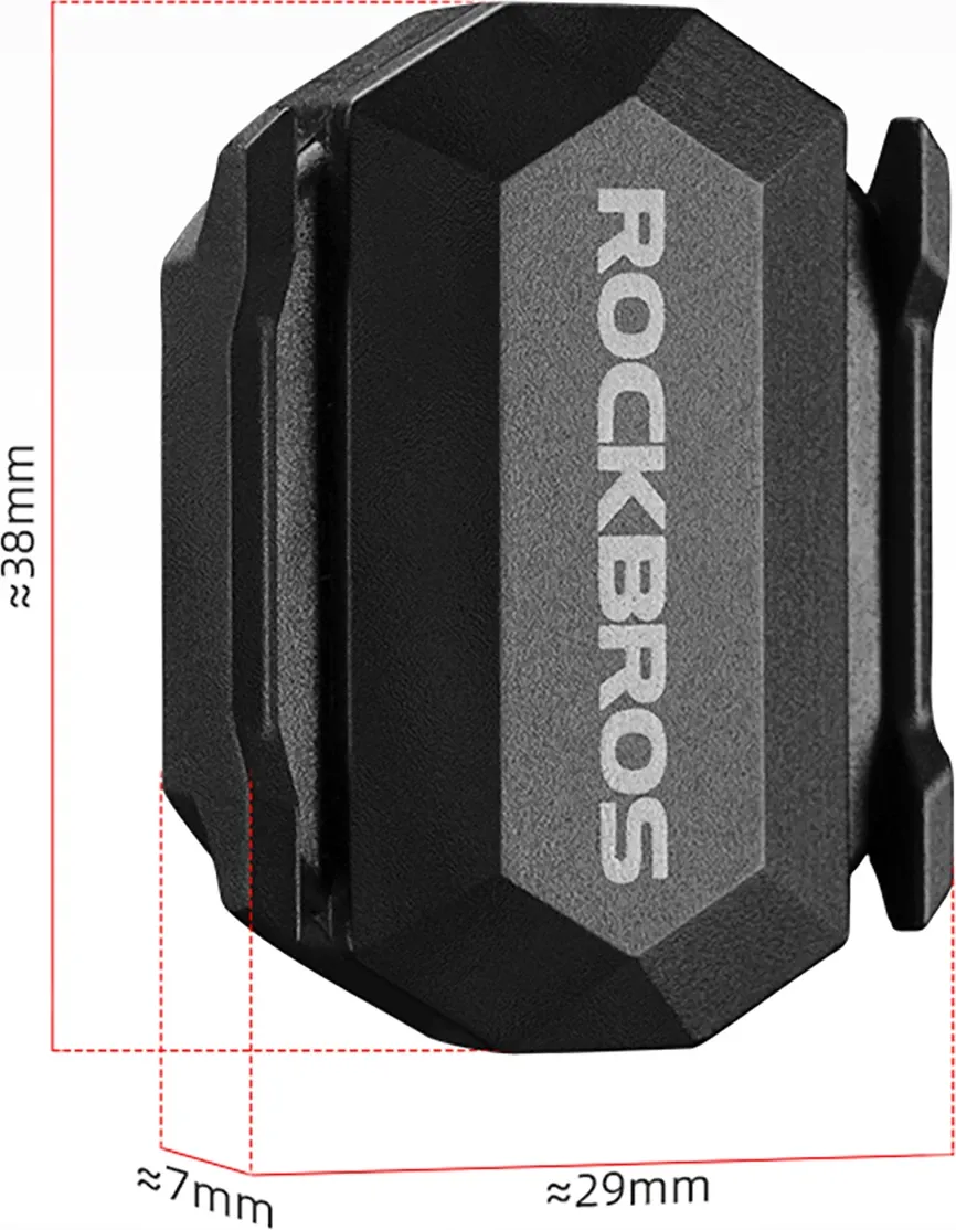 Sensor shpejtësie/kadence Rockbros C3 ANT+/Bluetooth 2-në-1, IP67, bateri CR2032 220mAh, i zi - 4
