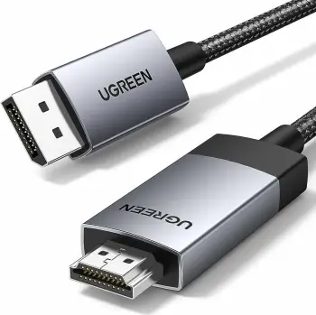 Kabllo DisplayPort në HDMI UGREEN 15774, 2 m, 4K@60Hz HDR, aktiv