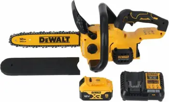 Sharrë me zinxhir DeWalt DCMCS565P1-QW 18 V 30 cm, 1x5 Ah, me motor brushless, e verdhë/zezë, set me bateri dhe karikues