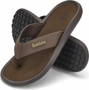 Papuqe për meshkuj Gumbies, kafe [Madhësia: 47]
