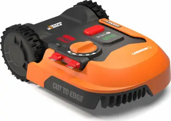 Robot kositës bari Worx Landroid S250 WR168E, 250 m², bateri 2 Ah, Wi‑Fi/Bluetooth, portokalli/zi