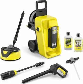 Lavarëse me presion Karcher K 4 Comfort Premium Home 1.324-753.0, 130 bar, 1800 W, 420 l/h, zorrë 8 m, Home Kit, e verdhë/zezë