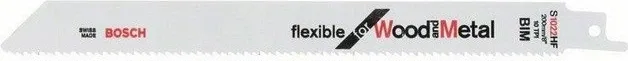 Teh sharrë reciproke Bosch S1122HF 225 mm Bi-Metal për dru/metal, set 10 copë - 1