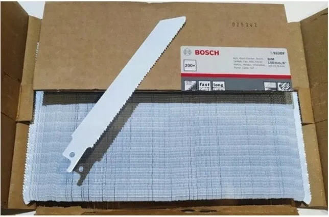 Teh sharrë reciproke Bosch S1122HF 225 mm Bi-Metal për dru/metal, set 10 copë - 2