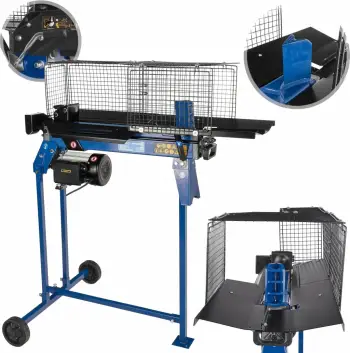 Ndarës druri elektrik Geko G72198 2200W 7T me stendë, blu/zi