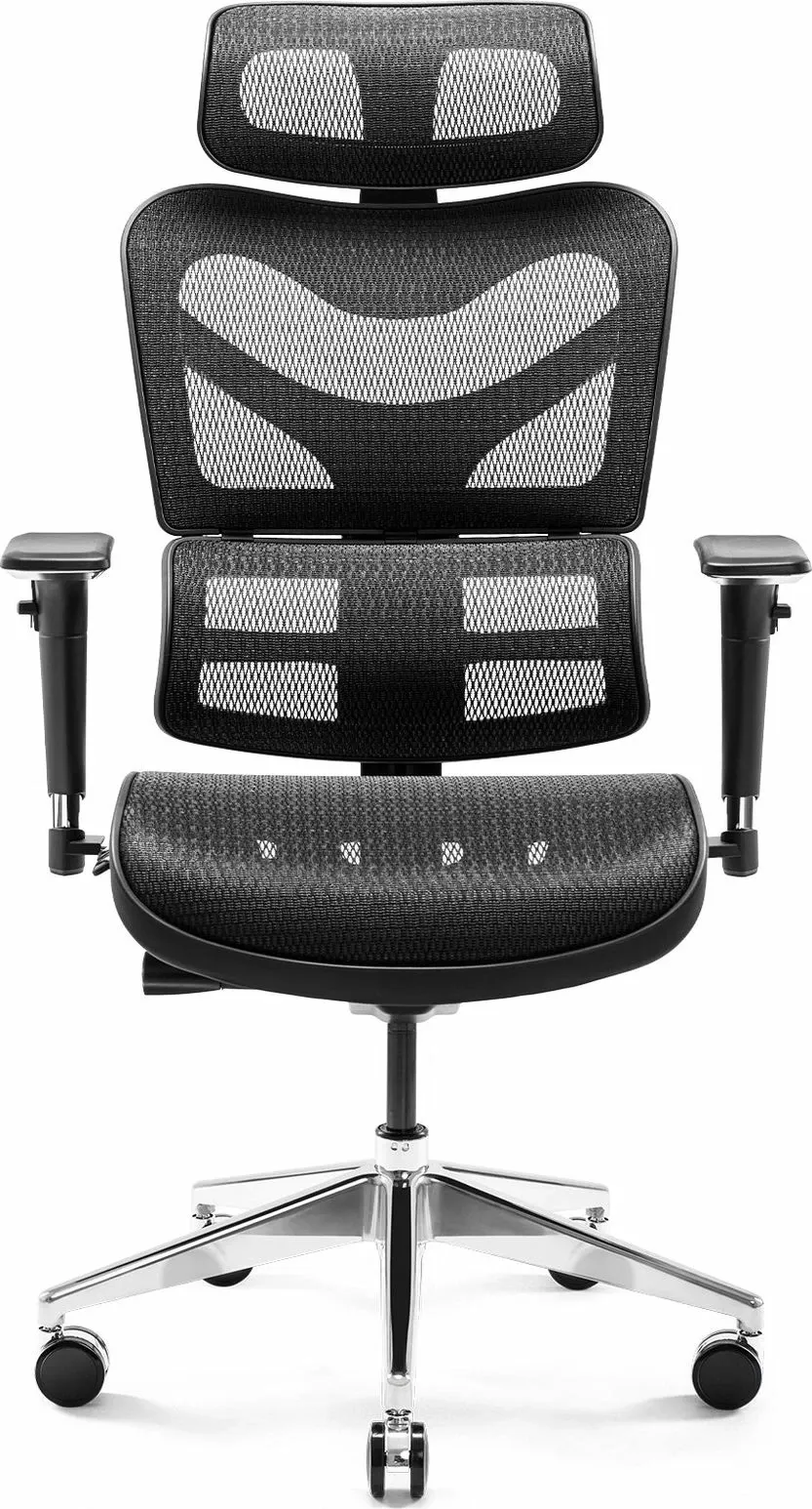 Karrige zyre Diablo Chairs V-Commander, ergonomike me rregullim lartësie/tilt, 140 kg, e zezë - 2