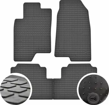 Tepihë gome për Chevrolet Captiva 2006+, GeyerHosaja 150706, set 4 copë, e zezë