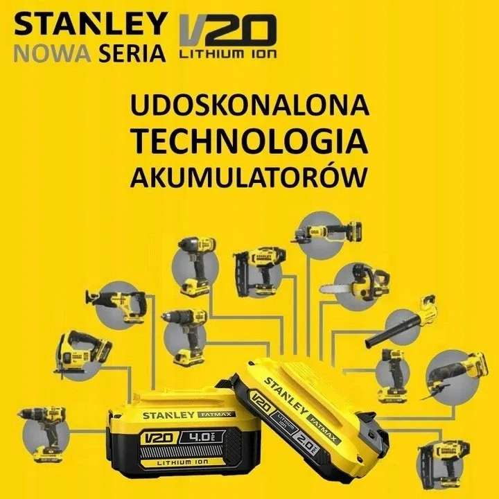 Kositëse bari me bateri Stanley SCMWP3701M2 37 cm 36V (2x18V) 2x4Ah, verdhë/zezë, set me 2 bateri + 2 karikues - 12