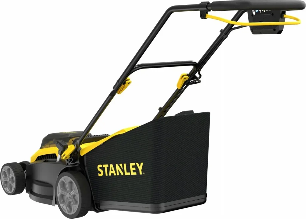 Kositëse bari me bateri Stanley SCMWP3701M2 37 cm 36V (2x18V) 2x4Ah, verdhë/zezë, set me 2 bateri + 2 karikues - 3