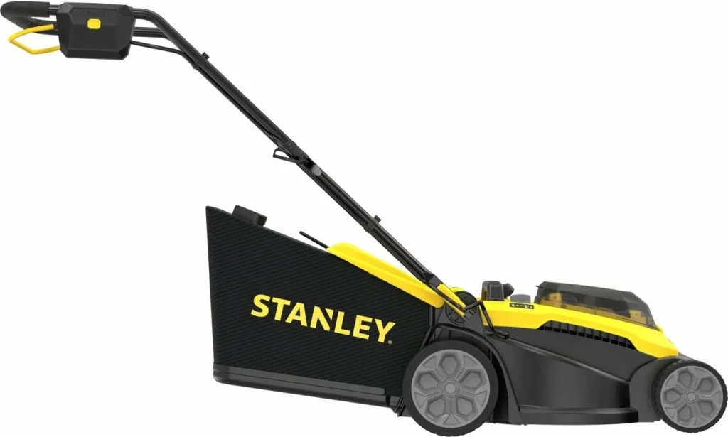 Kositëse bari me bateri Stanley SCMWP3701M2 37 cm 36V (2x18V) 2x4Ah, verdhë/zezë, set me 2 bateri + 2 karikues - 5