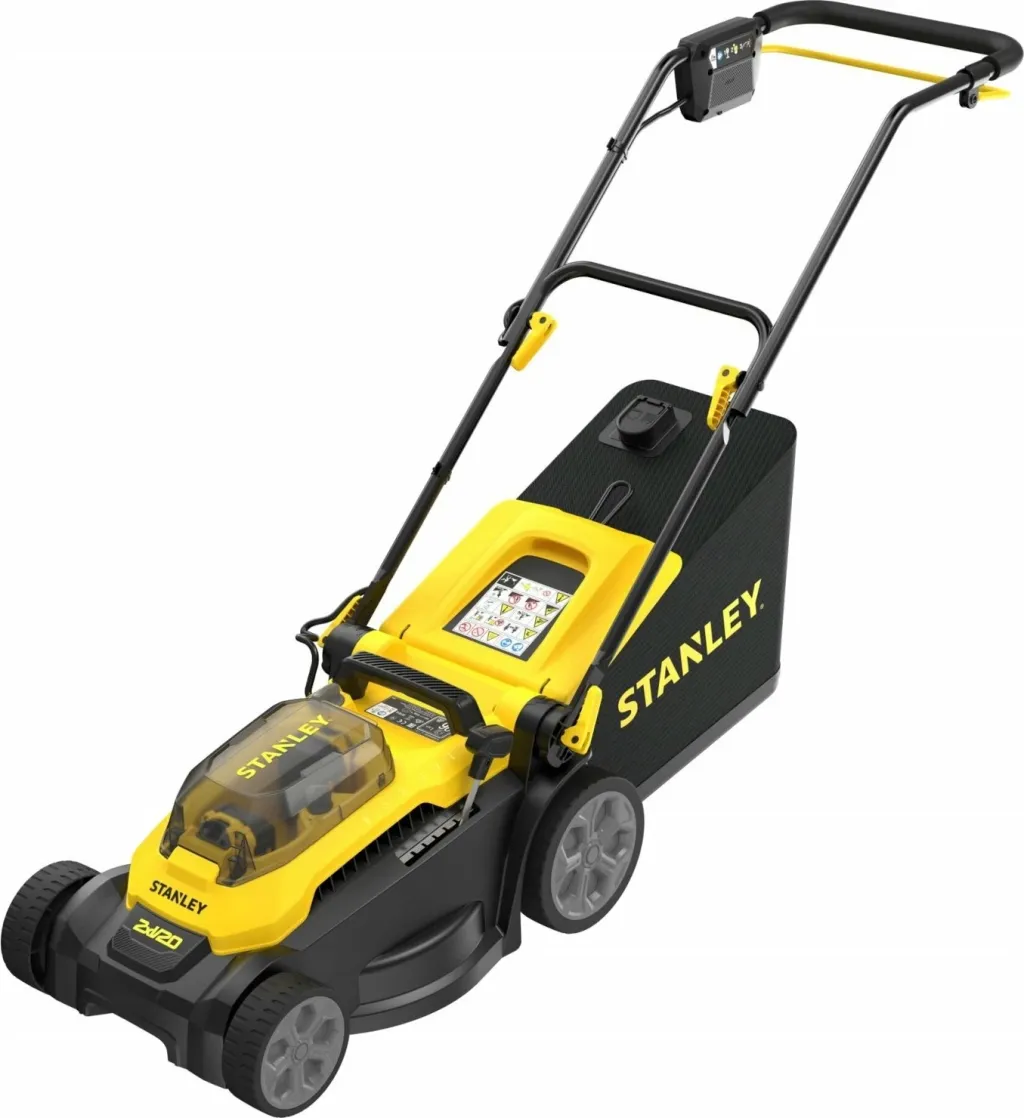 Kositëse bari me bateri Stanley SCMWP3701M2 37 cm 36V (2x18V) 2x4Ah, verdhë/zezë, set me 2 bateri + 2 karikues - 6