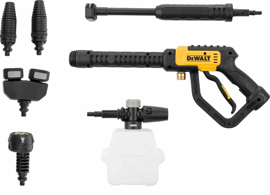 Pastrues me presion DeWalt DXPW001DTS 2800W 160 bar 810 l/h, zorrë 10 m, set me 2 turbo grykë, verdhë/zi - 11