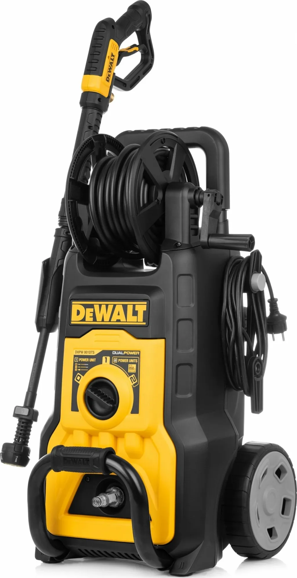 Pastrues me presion DeWalt DXPW001DTS 2800W 160 bar 810 l/h, zorrë 10 m, set me 2 turbo grykë, verdhë/zi - 3