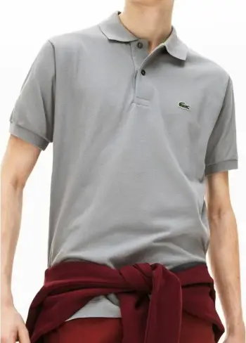 Polo maicë Lacoste për meshkuj, gri [Madhësia: XL]