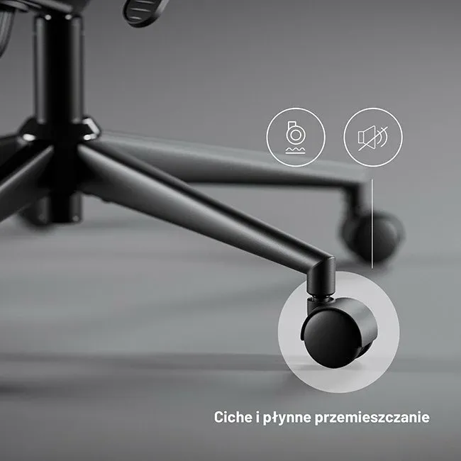 Karrige zyre ergonomike Diablo Chairs V-Light, mbështetje lumbare dinamike, 3D armrests, deri 110 kg, e zezë - 8