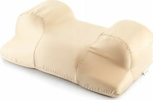 Jastëk ortopedik anti-rrudha InnovaGoods INNOVAGOODS, memory foam, 50x14x30 cm, me mbulesë sateni e heqshme, bezhë - 1