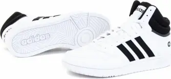Atlete për meshkuj adidas Hoops 3.0 Mid M GW3019, të bardha [Madhësia: 40 2/3]