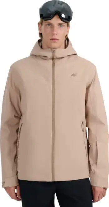 Jakne skijimi për meshkuj 4f, bezhë [Madhësia: XL]