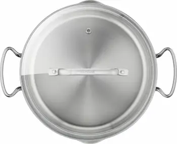 Tenxhere Tefal Duetto+ 24 cm 5 L inox me kapak kullues/qelqi, argjendtë