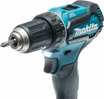 Shpuese-vidhosëse pa kabllo Makita DDF485RAJ 18 V, 50 Nm, mandrinë 13 mm, 2x bateri 2 Ah, me karikues, me valixhe, blu/zezë