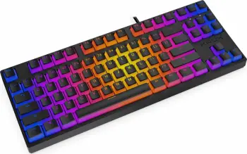 Tastierë mekanike Krux Atax PRO RGB Pudding KRX0127, TKL 80%, Outemu Black, USB, e zezë