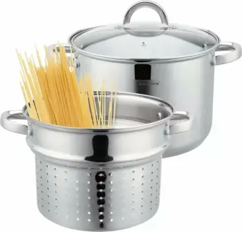 Tenxhere për pasta Klausberg KB-7738 24 cm 7.5 L, me insert dhe kapak, çelik