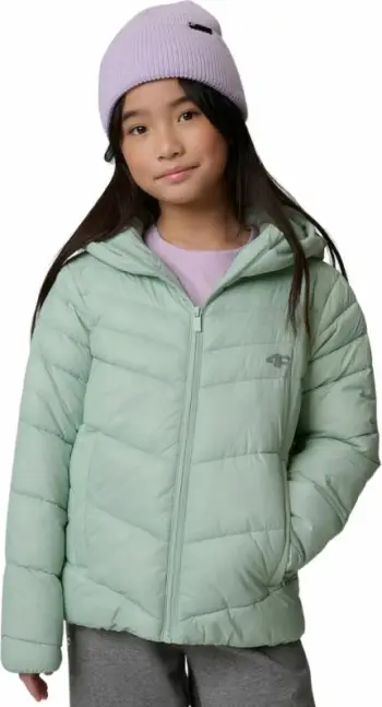 Jakne për vajza 4F F0739 mint [Madhësia: 134 cm]