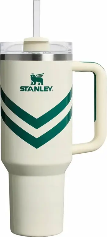 Gotë termos Stanley Quencher H2.O FlowState 1.18L, bezhë (Courtside Cream), me pipë dhe furçë pastrimi