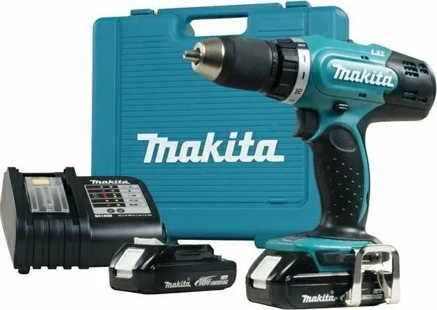 Bormashinë/vidhues pa kabllo Makita DDF453SYE 18V 42Nm 13mm, kaltër/zi, set me 2x 1.5Ah bateri + karikues + valixhe - 2