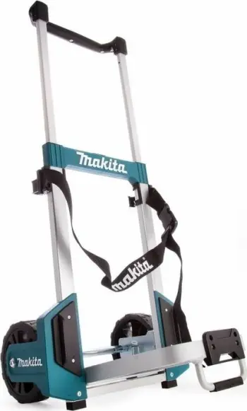 Karrocë transporti Makita MAKPAC TR00000001, 125 kg, e palosshme, alumini, turkezi/zezë