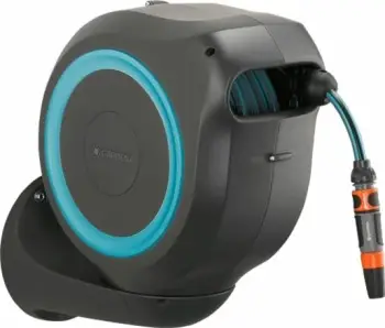 Tambur muror automatik për zorrë kopshti Gardena RollUp M 18610-20 20 m 11 mm, gri/zezë