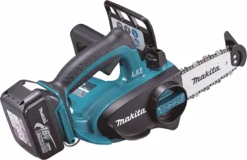 Sharrë me zinxhir me bateri Makita DUC122Z 18 V, 11.5 cm, pa bateri dhe karikues, blu/zezë